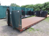 21' Hook Lift Steel Flatbed Body, with stake pockets