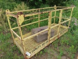 8' x 3' Man/Material Basket, 500 lb capacity, with fork pockets