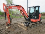 2014 KUBOTA Model KX040-4 Mini Excavator, s/n 21877, powered by Kubota diesel engine, equipped with