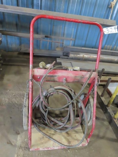 Oxygen/Acetylene Torch Set, with bottle cart