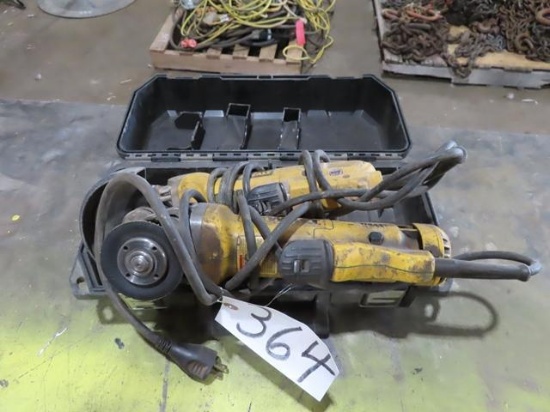 (3) DEWALT 4.5" Angle Grinders