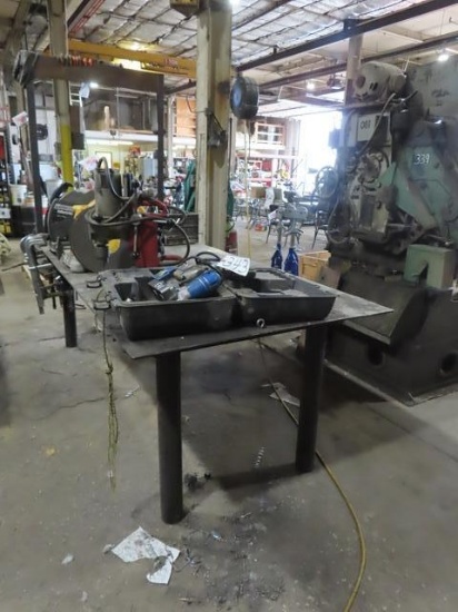 3'6" x 8' Metal Shop Table (TABLE ONLY)