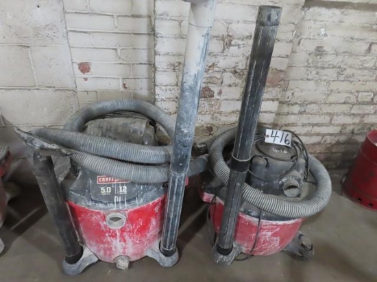 (2) Wet/Dry Vacs