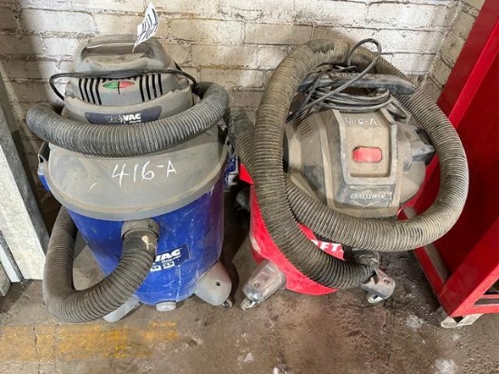 (2) Wet/Dry Vacs
