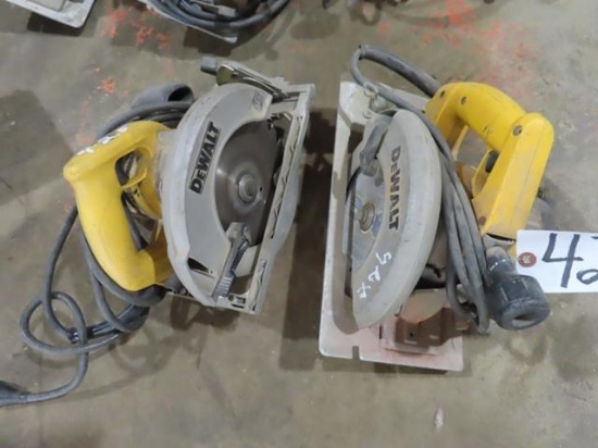 (2) DEWALT 7-1/4" Circular Saws