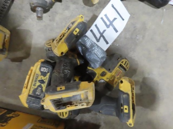 (3) DEWALT DCF880 Cordless Impact Wrenches (Tool Only)