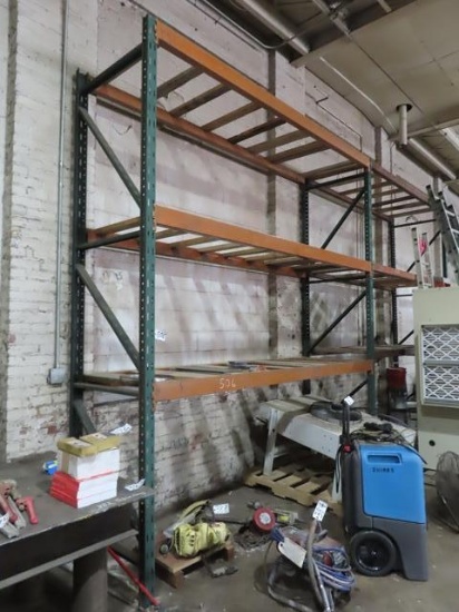 (4 Sections) Pallet Racking (BUYER MUST DISMANTLE AND LOAD)