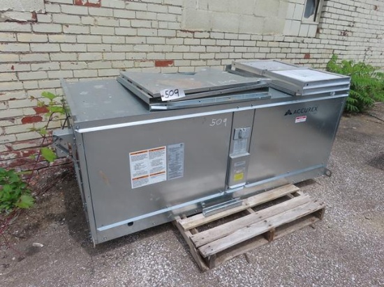 ACCUREX Model XDGK-110-H15-D Natural Gas Fired Make Up Air System, s/n 13710749, 2200 SCFM, 230