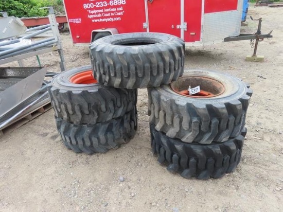 (5) 14x17.5 Tires (4 With Rims)