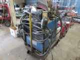 MILLER Shop Master 300 AC/DC Welder, with Miller S-22A wire feed unit and cart