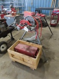 RIDGID 300 Pipe Threader, with tri-stand, reamer, cutting heads, foot control, oiler and tri-stand