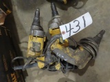 (3) DEWALT DW268 Screw Shooters