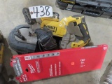 DEWALT Cordless Portable Band Saw, with battery, charger, and spare blade
