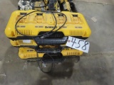 (3) DEWALT 4-Station Battery Chargers