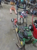 JOHN DEERE JS45 Self Propelled Lawn Mower, Echo Gas String Trimmer, Black & Decker Electric Blower,