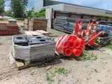 Safety Cones with Bases, Signs, and Sign Stands