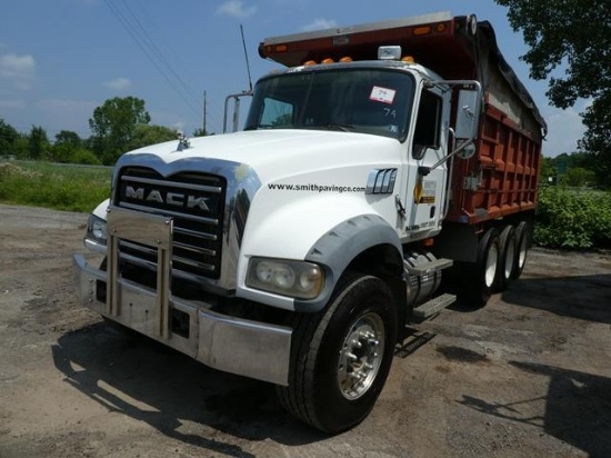 2007 MACK Model CTP713 Granite Tri-Axle Dump Truck, VIN ...