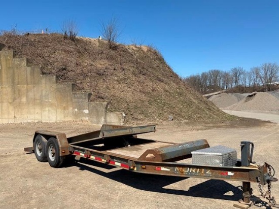 2019 MORITZ Model ELBH-20ST 14000 Tandem Axle Tilt Deck Tag-A-Long Trailer, VIN# 4WXBE262XK1034937,