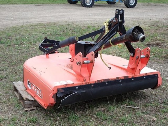 BUSH HOG Model 295, 60" Rotary Mower Attachment, s/n 12-01030, 60" mower deck, 3-point hitch, and