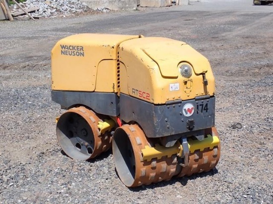 2011 WACKER Model RTSC2 Articulated Vibratory Trench Compactor, s/n 20005472, powered by Kohler