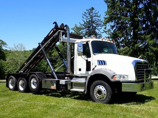2020 MACK Model GR64B Granite Tri-Axle Roll Off Truck, VIN# 1M2GR3GC4LM012005, powered by Mack MP8,