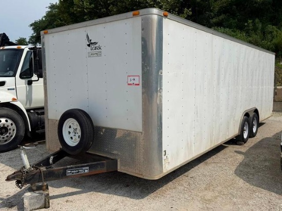 2016 LARK Model VT8524TA2 Tandem Axle Enclosed Car Trailer, VIN# 5RTBE2427FD043915, equipped with