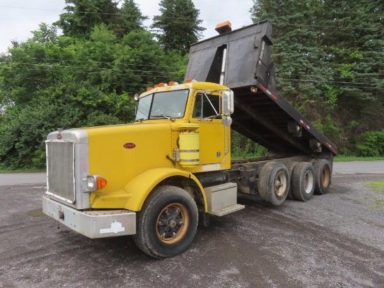1988 PETERBILT Model 357 Tri-Axle Flatbed/Dump Truck, VIN# 1XPALB0XXJN264706, powered by Cat 3406B