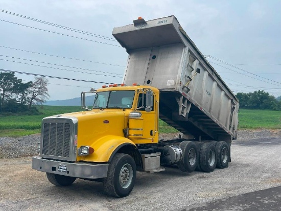 2009 PETERBILT Model 367 Tri-Axle Dump Truck, VIN# 1NPTLB0X29N771887, powered by Cat C-15, 435HP