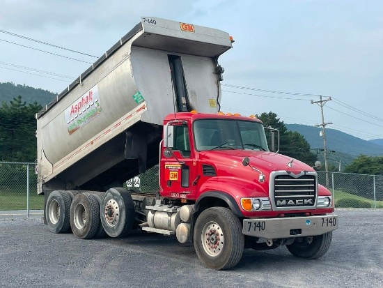 2005 MACK Model CV713 Granite Tri-Axle Dump Truck, VIN# 1M2AG11CX5M031270, powered by Mack AMI-370,