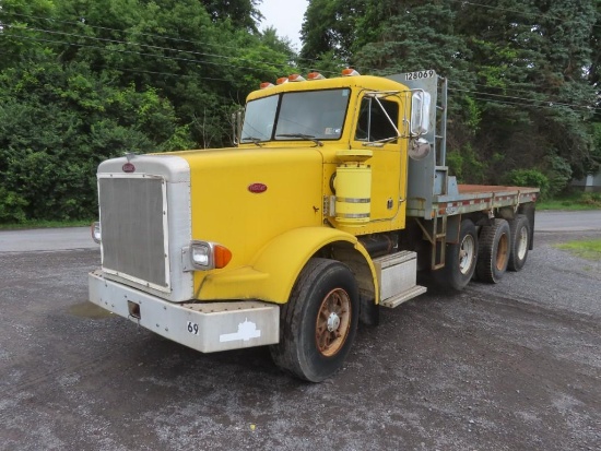 1988 PETERBILT Model 357 Tri-Axle Flatbed/Dump Truck, VIN# 1XPALB0X9JN264700, powered by Cat 6