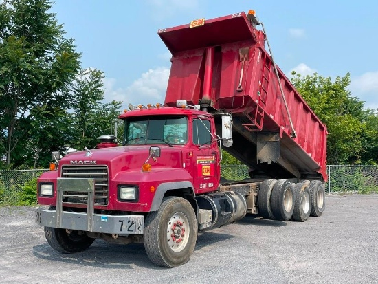 2004 MACK Model RD688S Tri-Axle Dump Truck, VIN# 1M2P324C74M067663, powered by Mack AI-427, 427HP
