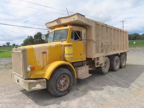 1988 PETERBILT Model 357 Tri-Axle Dump Truck, VIN# 1XPALB0X1JN264710, powered by Cat 3406B, 350HP