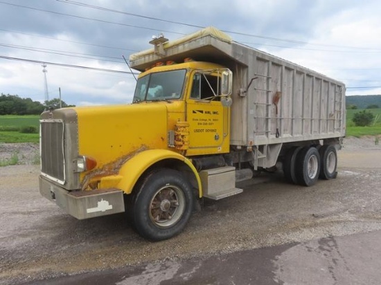 1987 PETERBILT Model 357 Tandem Axle Dump Truck, VIN# 1XPALB0X2HN250809,powered by Cat 3406B, 350HP