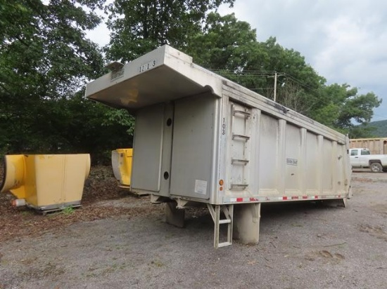 2006 BAXTER BUILT 18'4" Insulated Aluminum Dump Body, s/n 533, equipped with folding gate, chute,