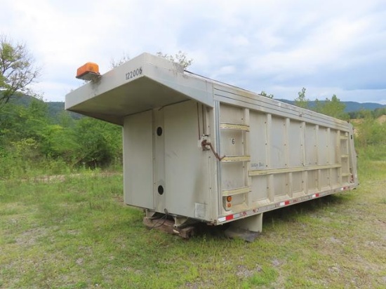 1999 BAXTER BUILT 18'4" Insulated Aluminum Dump Body, s/n 234, equipped with folding gate, chute,