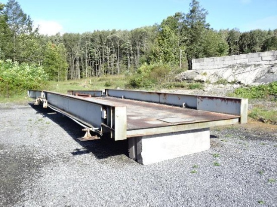 CARDINAL Model 6060-PR6, 60 Ton Pitless Truck Scale, s/n 49379, equipped with (2) 30' sections with
