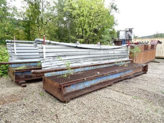 Drive Over Truck Wash, consisting of: (2) mesh tire ramps and steel collection tank, with pump (Unit