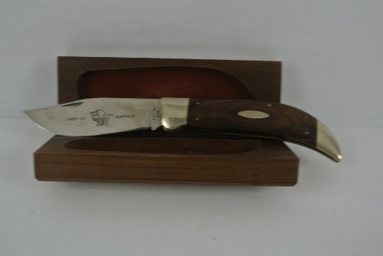 Rare Case xx Buffalo Collector Knife P172 Very Rear Case XX P172 Buffalo Knife. With Original Wooden