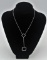 Designer Inspired Drop Pendant Necklace Designer Inspired Double Drop Pendant Necklace . Both square