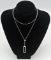 Designer Inspired Fashion Necklace Designer Inspired Fashion Necklace with rectangle pendent encrust