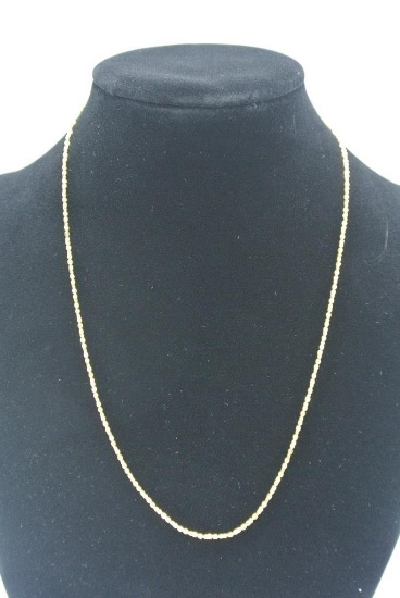 18" 10kt Sparkle Yellow Gold Chain 10kt Italy "Sparkle" 18" Yellow Gold Chain. This Item Has Origina