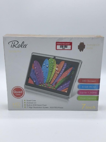 iRola DX758 Pro, 7" Tablet BRAND NEW- Still in plastic wrap! iRola DX758 Peo Tablet. Android 4.4, Ki