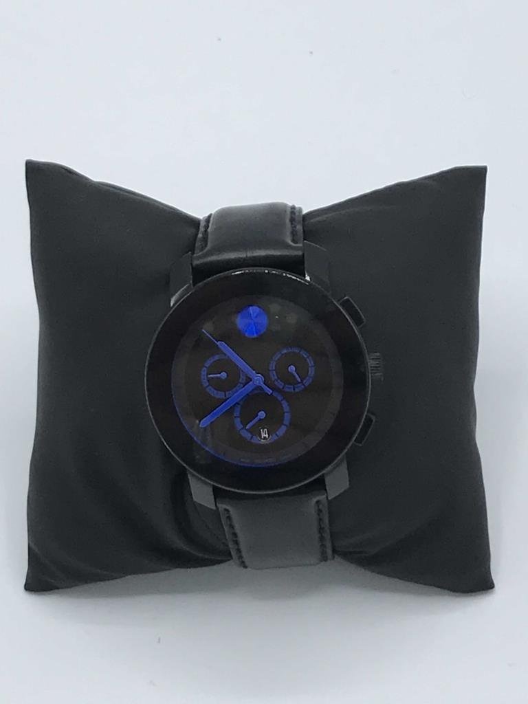 movado bold chronograph blue