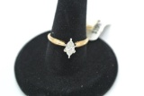 1/2 ctw Marquise Cut Diamond Ring 1/2 Carat Total Weight Marquise Cut Diamond. Set In A 14kt Yellow