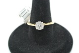 1/4 ctw Solitaire Engagement Ring 1/4 Carat Total Diamond Weight Engagement Ring, With 10Kt Yellow G