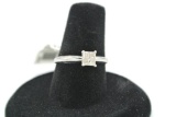 1/2 Carat Princess Cut Diamond 1/2 Carat Princess Cut Diamond Solitaire Ring Set. In 14KT White Gold