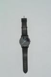 Movado Watch A classic Movado Museum Black Ion Plated Stainless Steel Black Leather Swiss Quartz. Fe