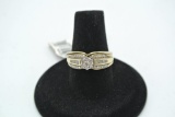 2 Ring Bridal set 1/3 ctw 1/3 Total Carat Weight Diamonds 2 Ring Bridal Set in a yellow gold over st