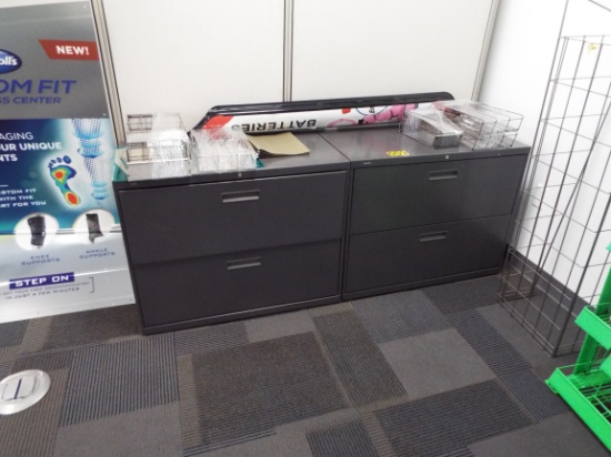 (4) 2 drawer lateral file cabinets.