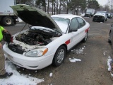 06 Ford Taurus  4DSD WH 6 cyl  Started with Jump on 1/14/2021 AT PB PS R AC PW VIN: 1FAFP53U86A24623